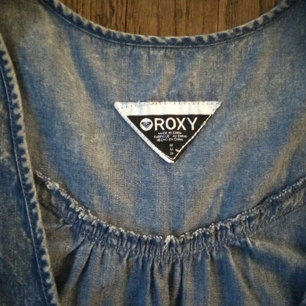 Roxy's Blue Jean Jumpsuit short